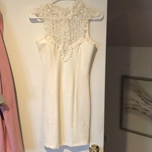 Lace White BodyCon Dress